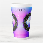 6e anniversaire du Mariage d'Améthyste Latte Mug (Devant)