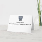 6e anniversaire Invitation caricature des animaux  (Dos)