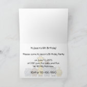 6e anniversaire Invitation caricature des animaux  (Intérieur)