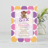 6e anniversaire Invitation d'anniversaire du petit (Debout devant)