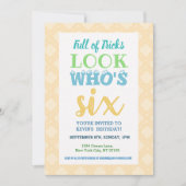 6e anniversaire Invitation Libellé (Devant)