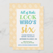 6e anniversaire Invitation Libellé (Devant / Derrière)