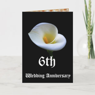 6e anniversaire mariage carte - Lily