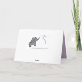 6e anniversaire mariage de fer carte d'éléphant mi (Dos)