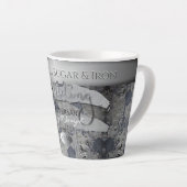 6e anniversaire Mariage sucre et fer latte Mug (Angle droit)