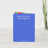 6e bruiloft Jubileum Snoep, Kaart (Achterkant)