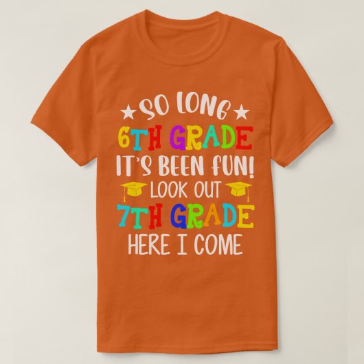 6e graad Afstuderen 7e graad hier kom ik uit klass T-shirt (Design voorkant)