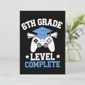 6e Graad Niveau Complete Gamer Gaming Afstuderen Kaart (Staand voorkant)