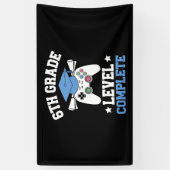 6e Graad Niveau Complete Gamer Gaming Afstuderen Spandoek (Verticaal)