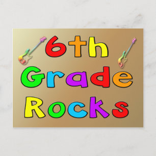 6e graads Rocks Briefkaart
