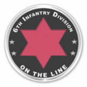6e infanteriedivisie sticker (Voorkant)