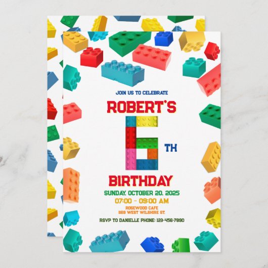 6e Invitation de construction, Blocs de bâtiment A (Devant / Derrière)