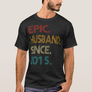 6e Jubileum voor bruiloft Gift Him Epic Husband Si T-shirt