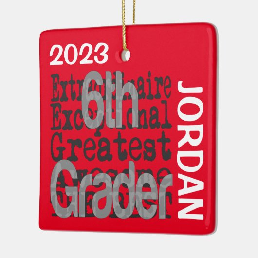 6e klas Buitengewone DOUANE Keramisch Ornament (Links)