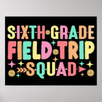 6e klas Field Trip Squad Grappige Studenten Leraar