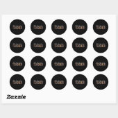 6e klas leraar loopbaanonderricht waardering voor ronde sticker (Vel)