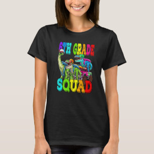 6e klas squad monstertruck dinosaurus terug naar s t-shirt