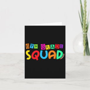 6e klas squad terug naar school eerste dag van kaart