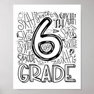 6e klas typografie team Kinder docent CK to Poster