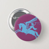 6e luchthaven ronde button 5,7 cm (Voorkant /achterkant)