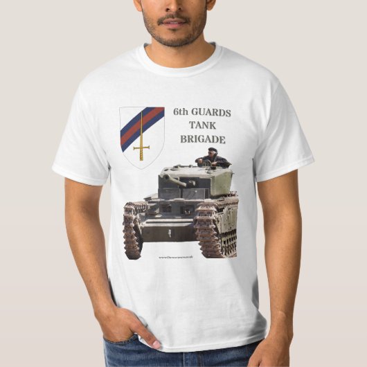 6e tankbrigade T-Shirt (Voorkant)