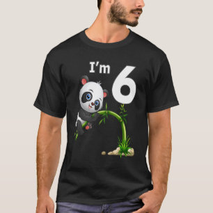 6e verjaardag 6 jaar oud artikel Panda 2 T-shirt