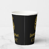 6e verjaardag: Art Deco Geïnspireerde look "6" en  Papieren Bekers (Rechts)