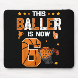 6e verjaardag Basketbal Deze Baller is nu zes jaar Muismat