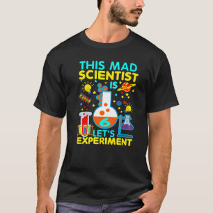 6e verjaardag Deze gekke wetenschapper is 6 Let's  T-shirt