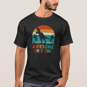 6e verjaardag Dinosaur 6 jaar oude jongen Geweldig T-shirt