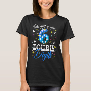 6e verjaardag Dit meisje is nu 6 cijfers T-shirt