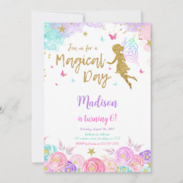 6e verjaardag feeënfeest kaart