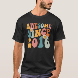 6e verjaardag Geweldige sinds 2016 6 jaar oude jon T-shirt