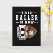 6e verjaardag Gift Baseball Player 6 jaar oude jon Kaart (Gele Bloem)