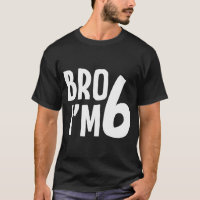 6e Verjaardag Jongen Bro IM 6 Jaar Oud Jongens Kin