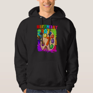 6e verjaardag Jongen Schilderen B Dag 6 Oude Parti Hoodie