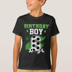 6e verjaardag jongen voetbal 6 jaar oud sport 6jr t-shirt