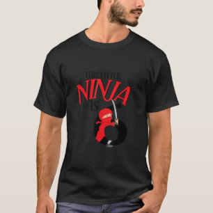 6e Verjaardag Ninja Zesde 6 Jaar Oude Ninja Party T-shirt