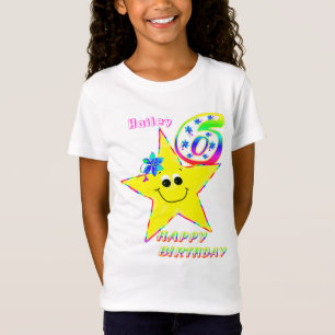6e verjaardag Shirt sterren