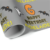 6e verjaardag: Spooky Halloween Thema + aangepaste Cadeaupapier (Rol Hoek)