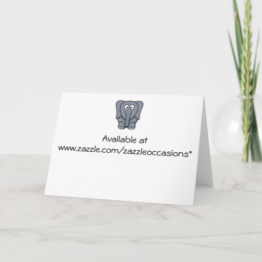 6e verjaardag Uitnodiging Cartoon Oerwouden (Achterkant)