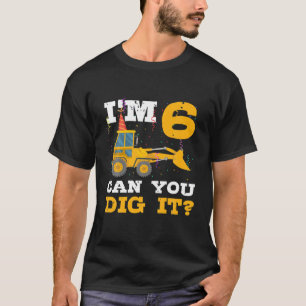 6e verjaardag van de bouw van een vrachtwagen van t-shirt