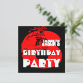 6e verjaardag van het 6 jaar oud baanontwerp kaart (Staand voorkant)