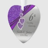 6ème Anniversaire de mariage d'améthyste (devant)