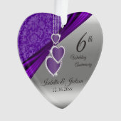 6ème Anniversaire de mariage d'améthyste (devant)