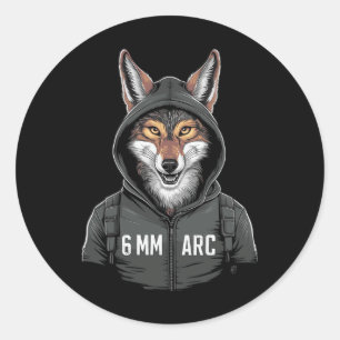 6mm Arc Coyote Schieten Sportjacht Ronde Sticker