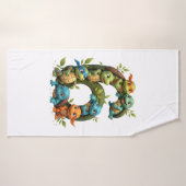 6th Birthday Sea Turtle Tortoise Theme Party 6 Yea (Serviette de bain)