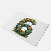 6th Birthday Sea Turtle Tortoise Theme Party 6 Yea Deurmat (Schuin)