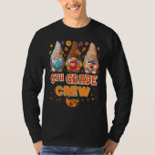 6th Grade Crew Gnomes Thanksgiving Grateful Sixth  T-shirt (Voorkant)