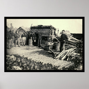 6th N.Y. Artillery Camp in Brandy Station, VA 1864 Poster